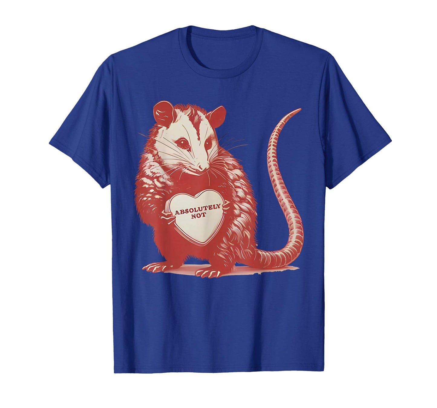 Funny Opossum Absolutely Not Valentine Graphic T-Shirt