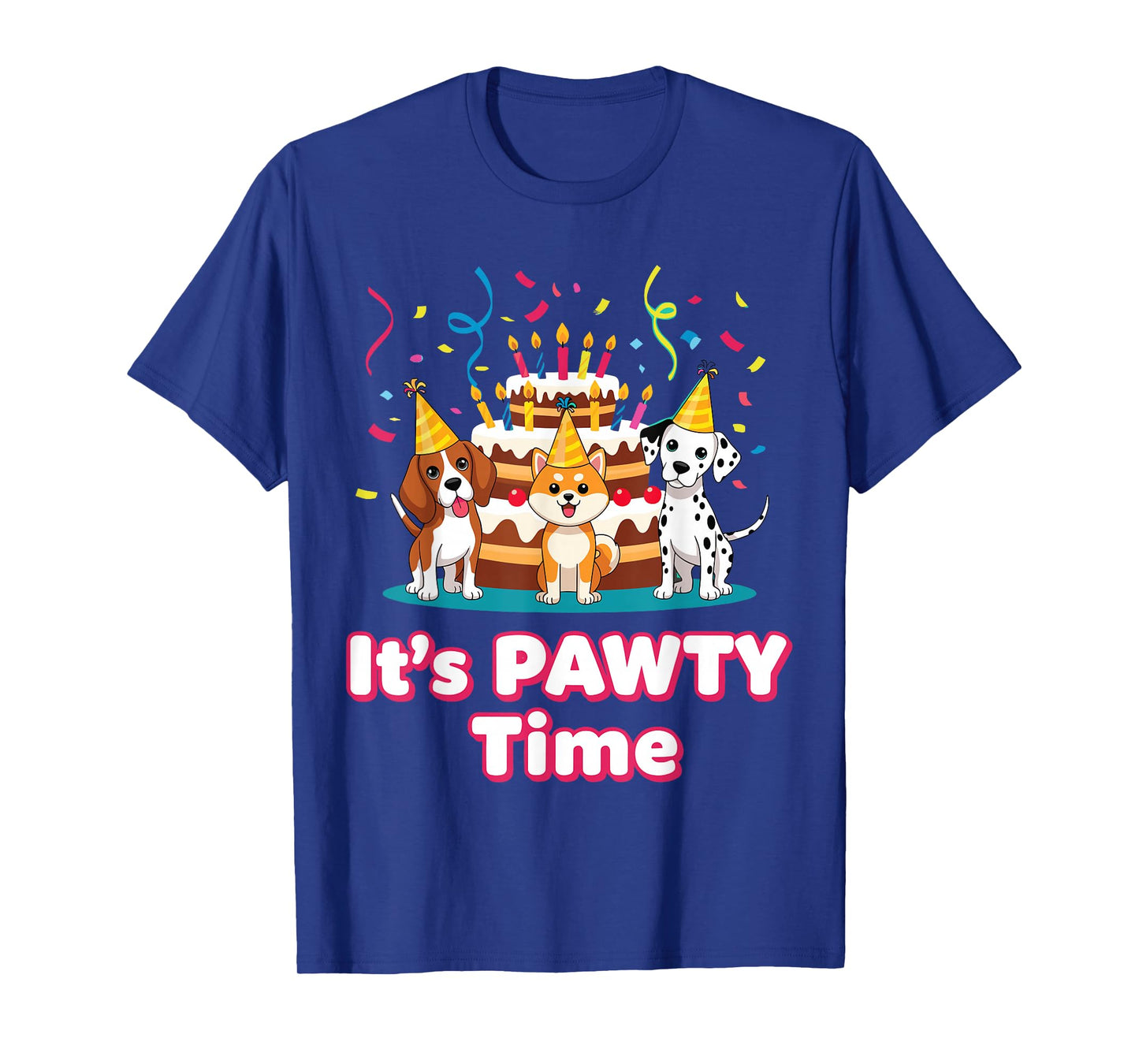 Happy Birthday Dog Shirt for Pet Lovers, Fun It's Pawty Time T-Shirt