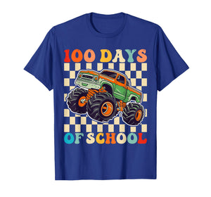 Boy 100 Days of School 100th Day Monster Truck for Boys Kids T-Shirt