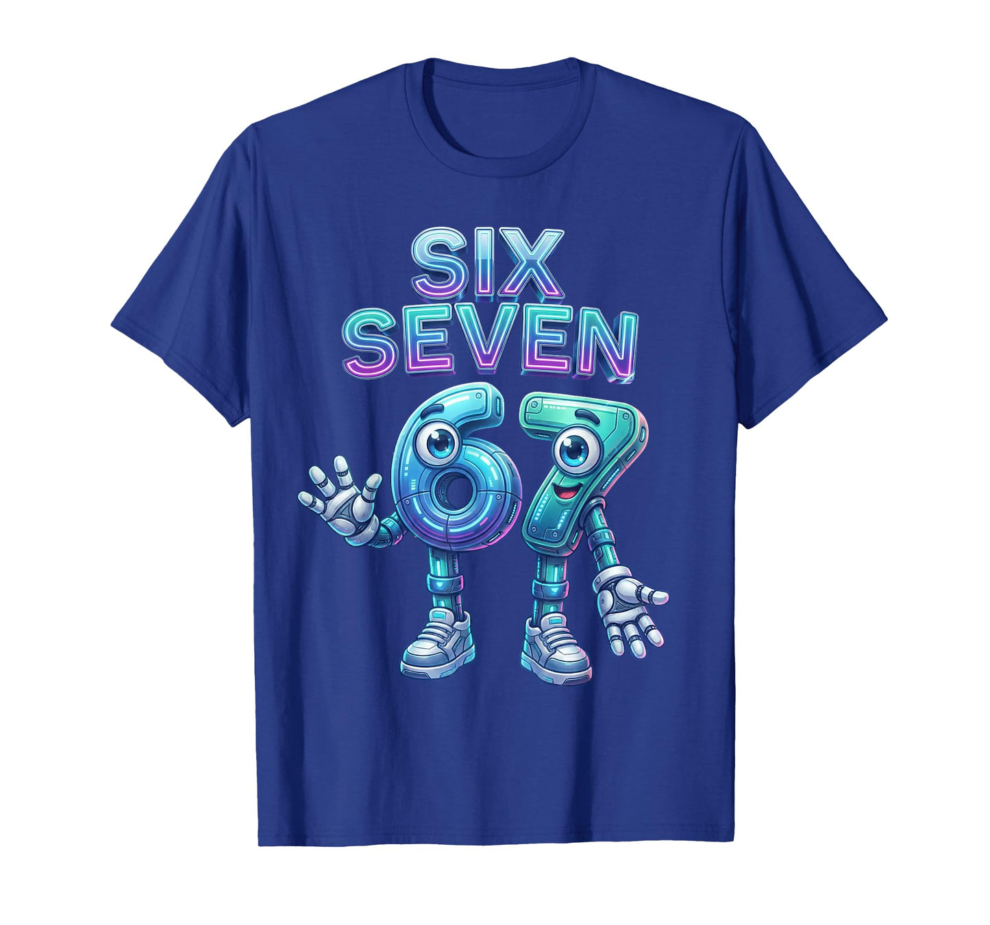 67 Six Seven 6-7 Meme Funny Brainrot 6 7 Boys Teens Kids 67 T-Shirt