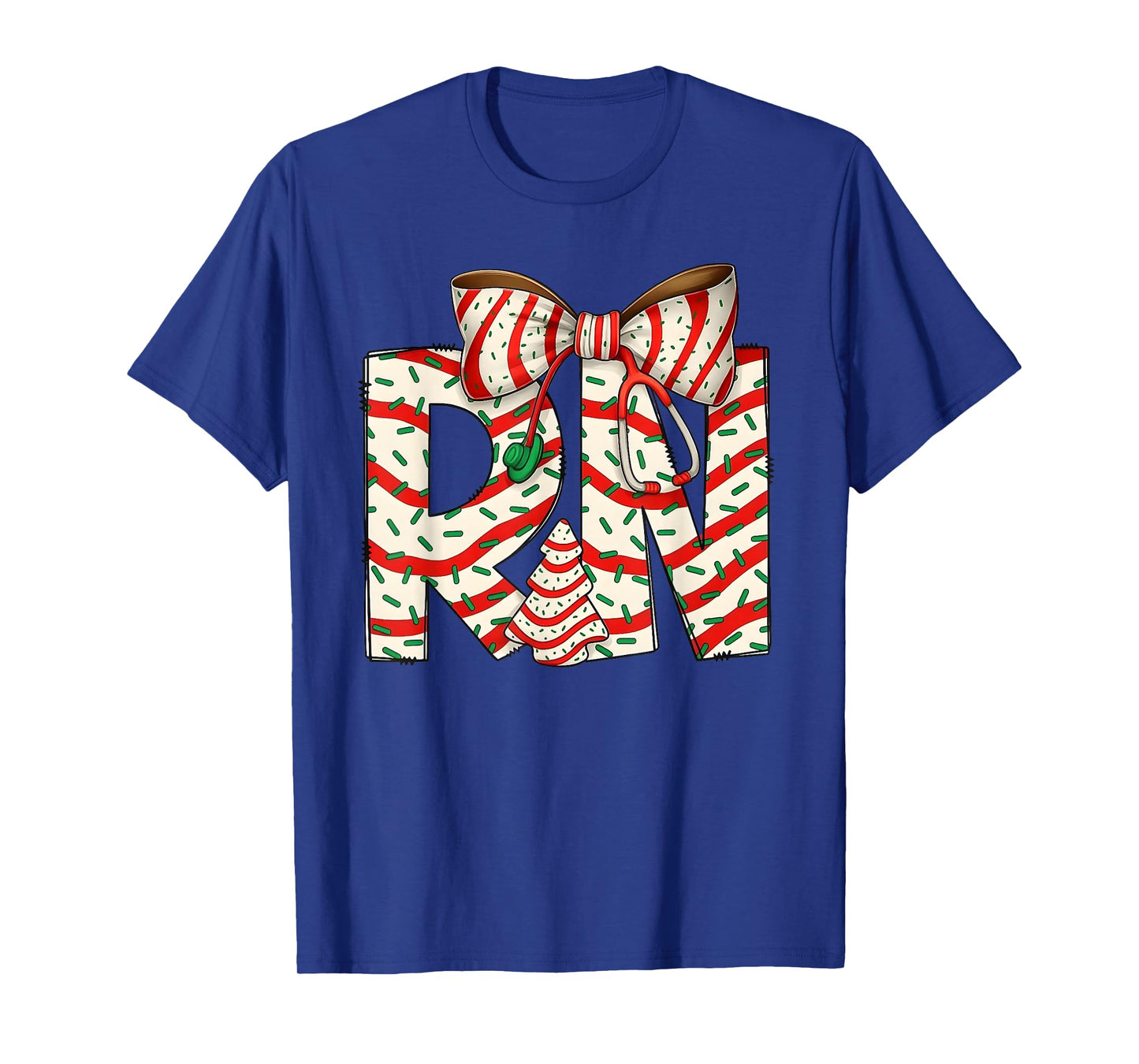 Christmas RN Nurse Shirt Cute Holiday Registered Nurse Gifts T-Shirt