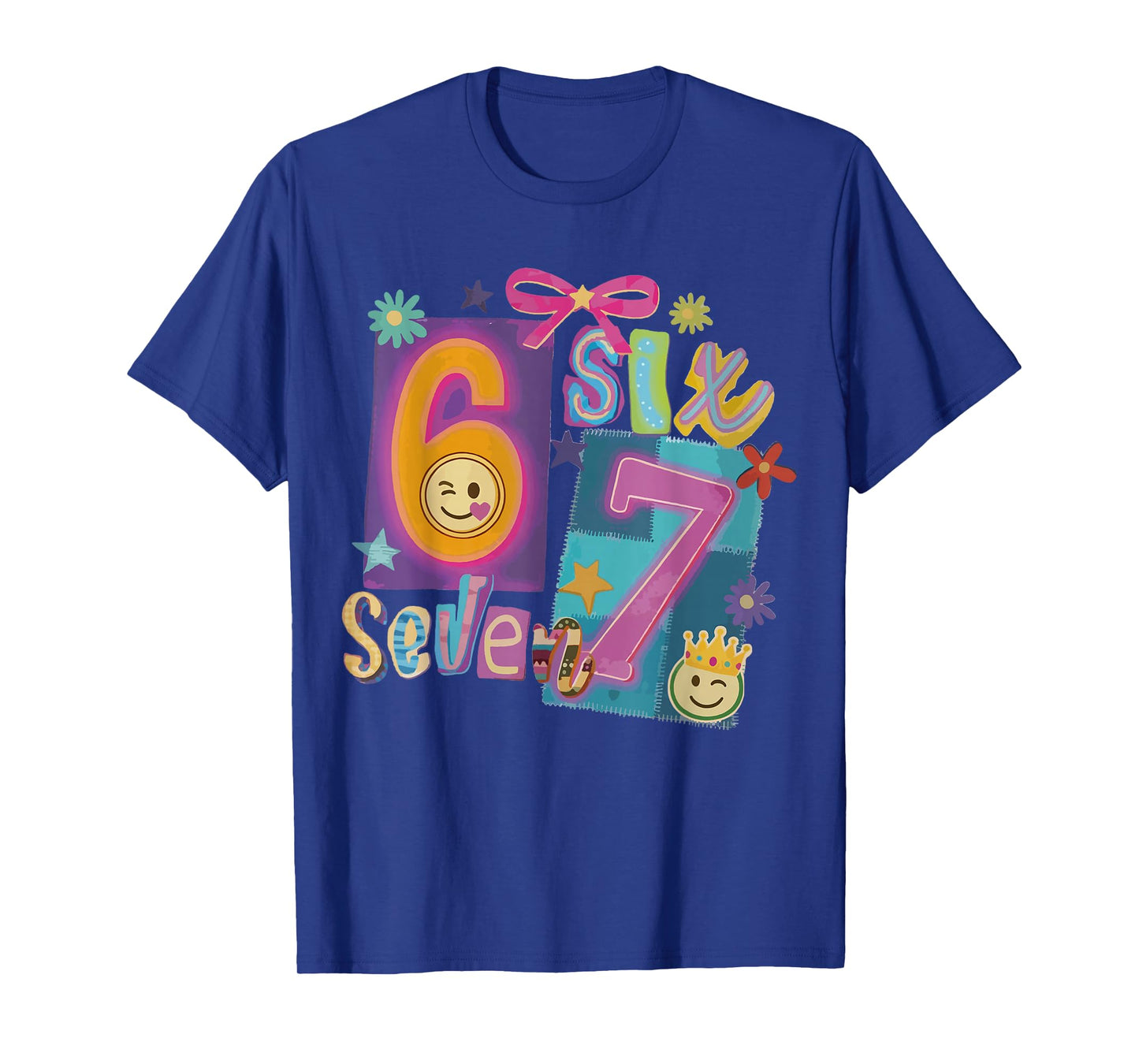 Six Seven Meme Number 67 Player Or 67th Birthday Girl Woman T-Shirt