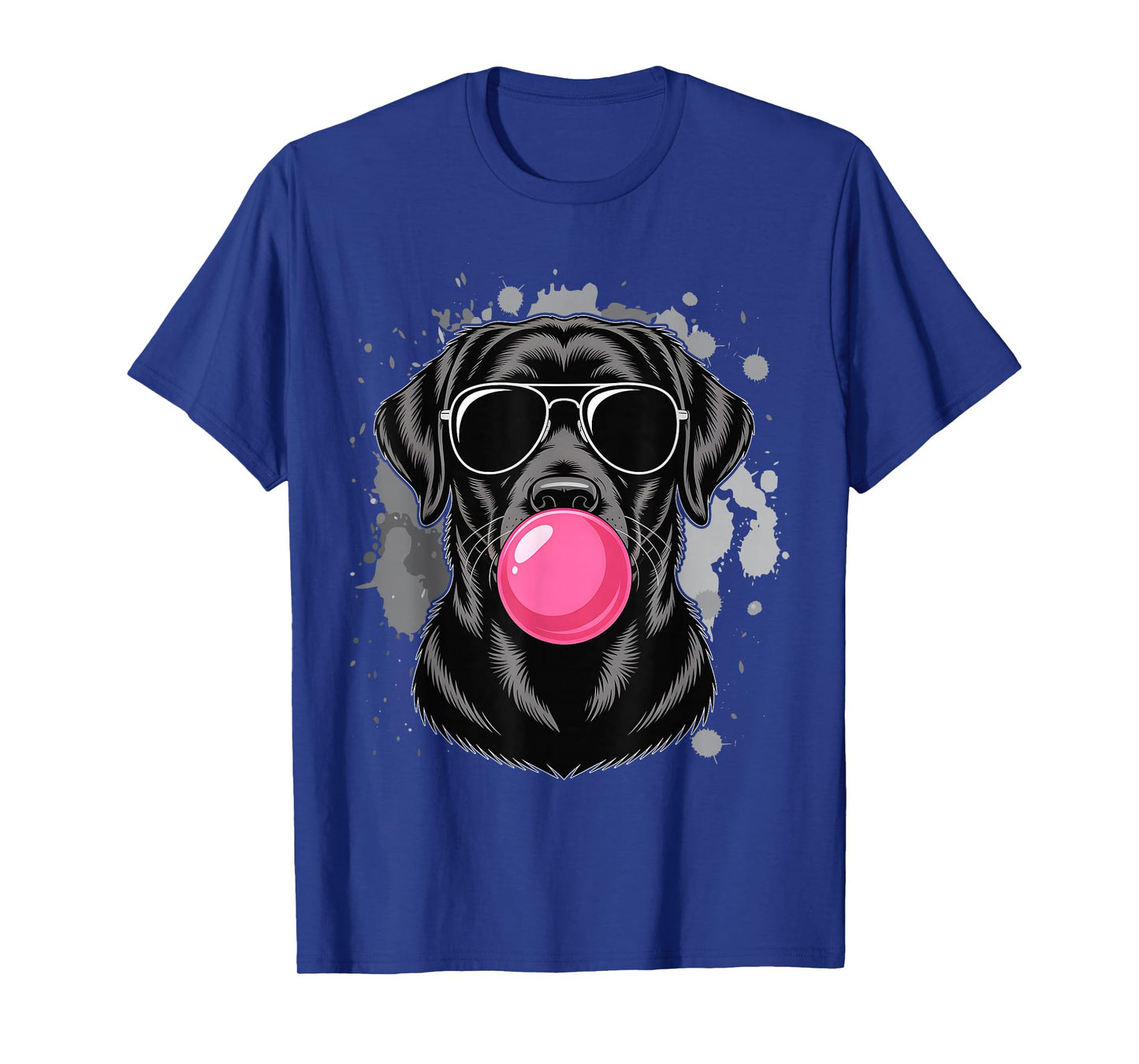 Black Lab Labrador Dog Bubblegum Sunglasses Cool and Funny T-Shirt