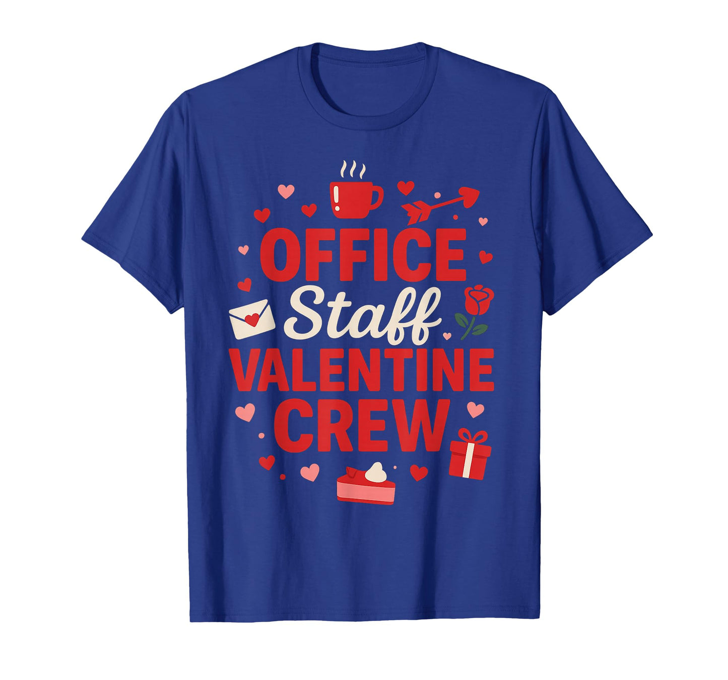 Office Staff Valentine Crew Matching Valentines Day Funny T-Shirt