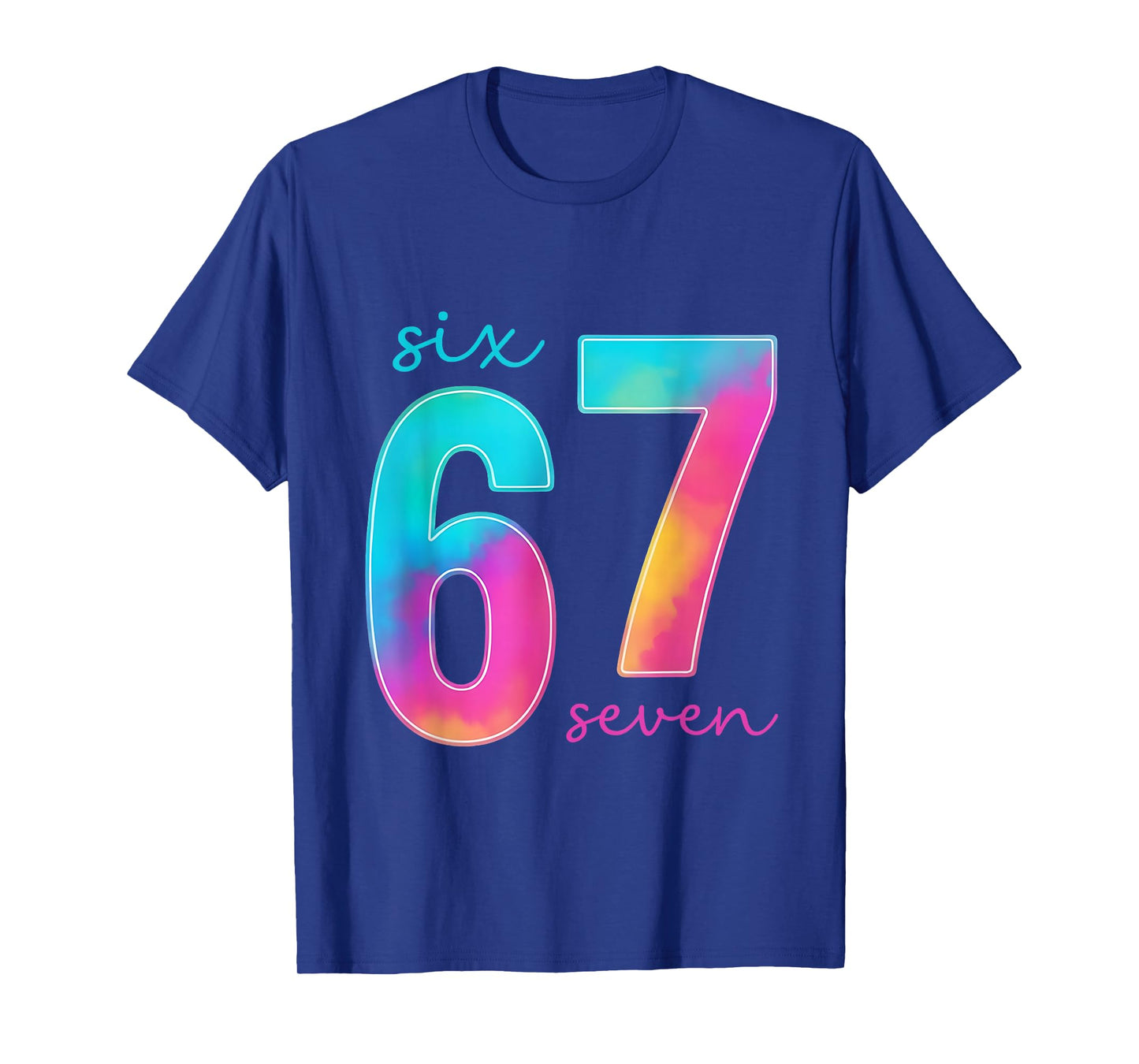 Funny Six Seven 6 7 Meme Gen Alpha Slang 67 Kids T-Shirt