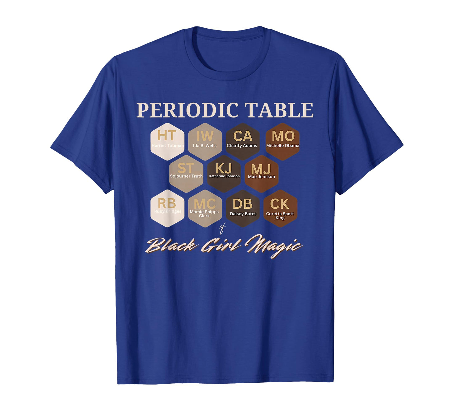 Periodic Table of Black Girl Magic Black History Teacher Kid T-Shirt