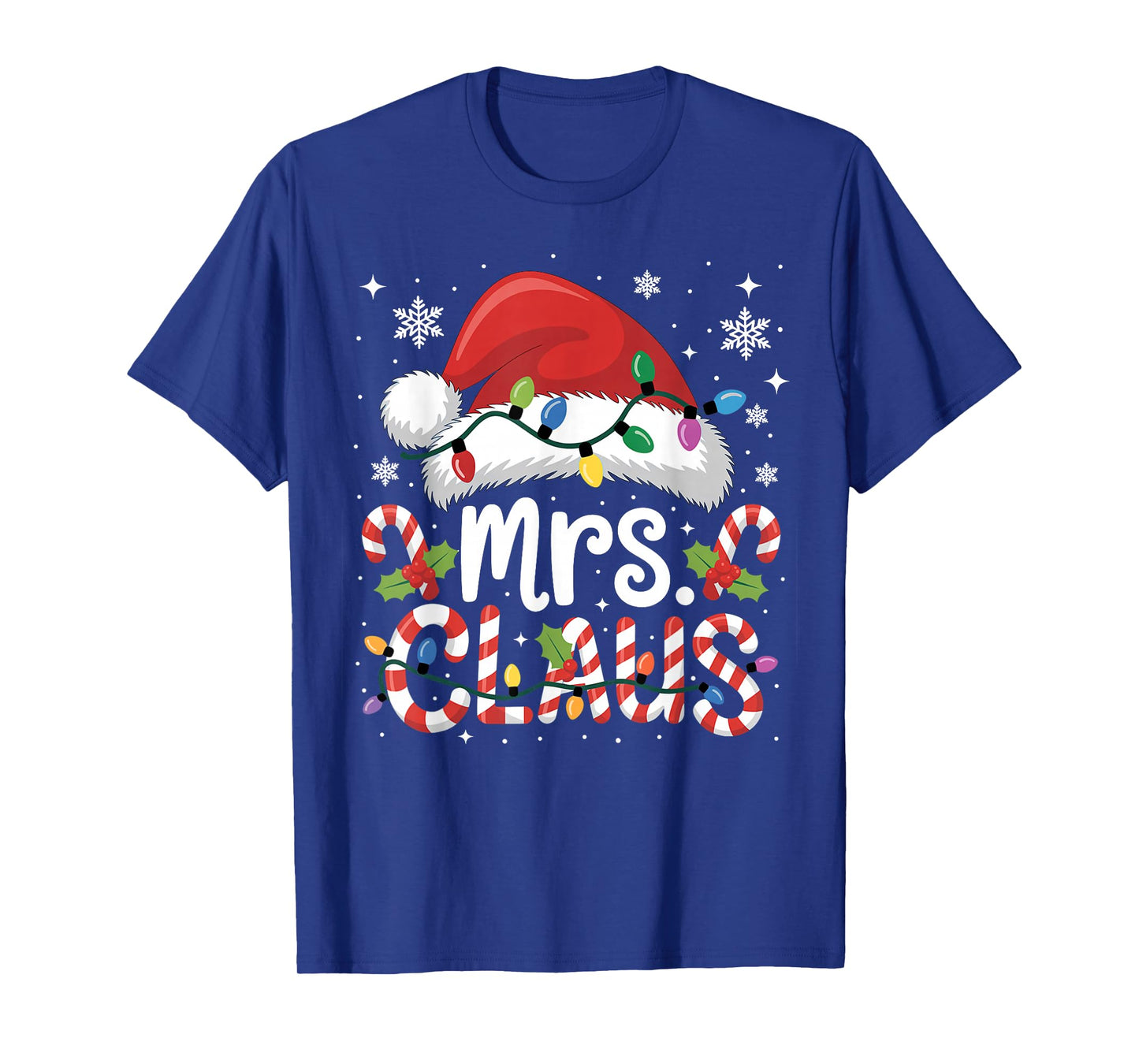 Mr and Mrs Claus Couples Matching Christmas T-Shirt