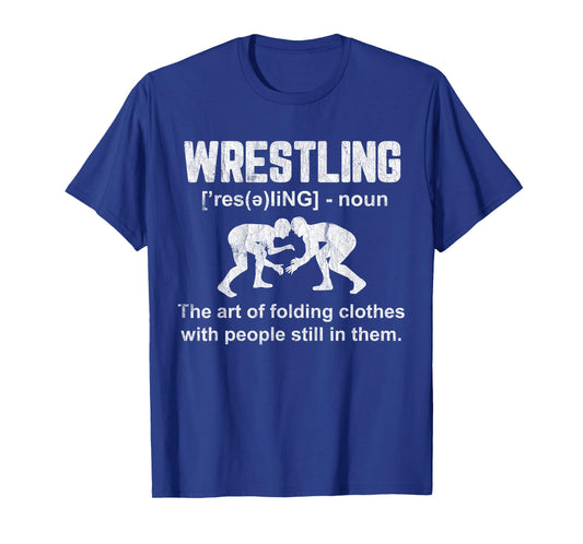 Funny Wrestling Definition Wrestler Boys Mens Teens Kids T-Shirt
