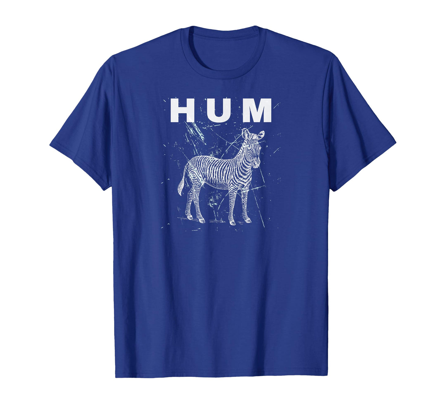 Vintage Animal Lover HUM Funny Retro Design Zebra Meme T-Shirt