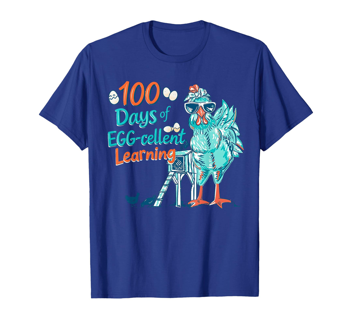 100 Days Egg-stra Smarter Teacher Kids 100th Day of School T-Shirt