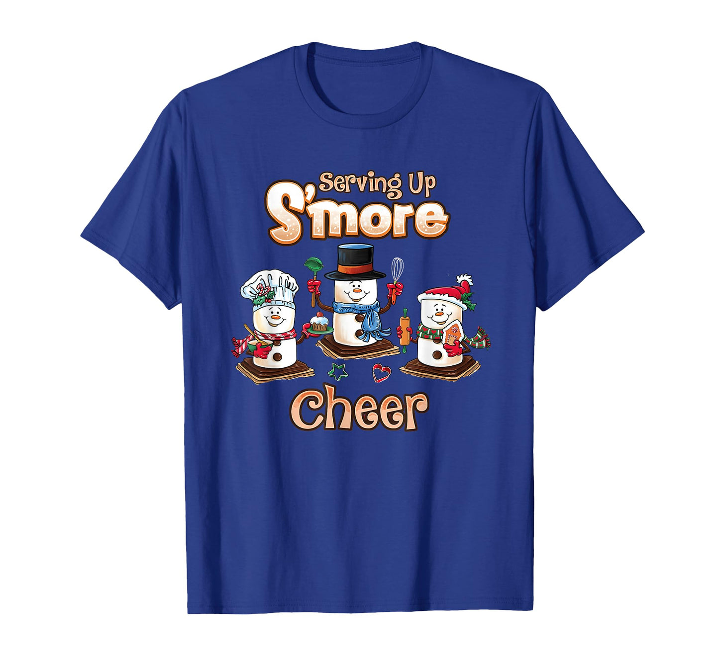 Serving Up S’More Cheer Lunch Lady Christmas Lunch Crew T-Shirt