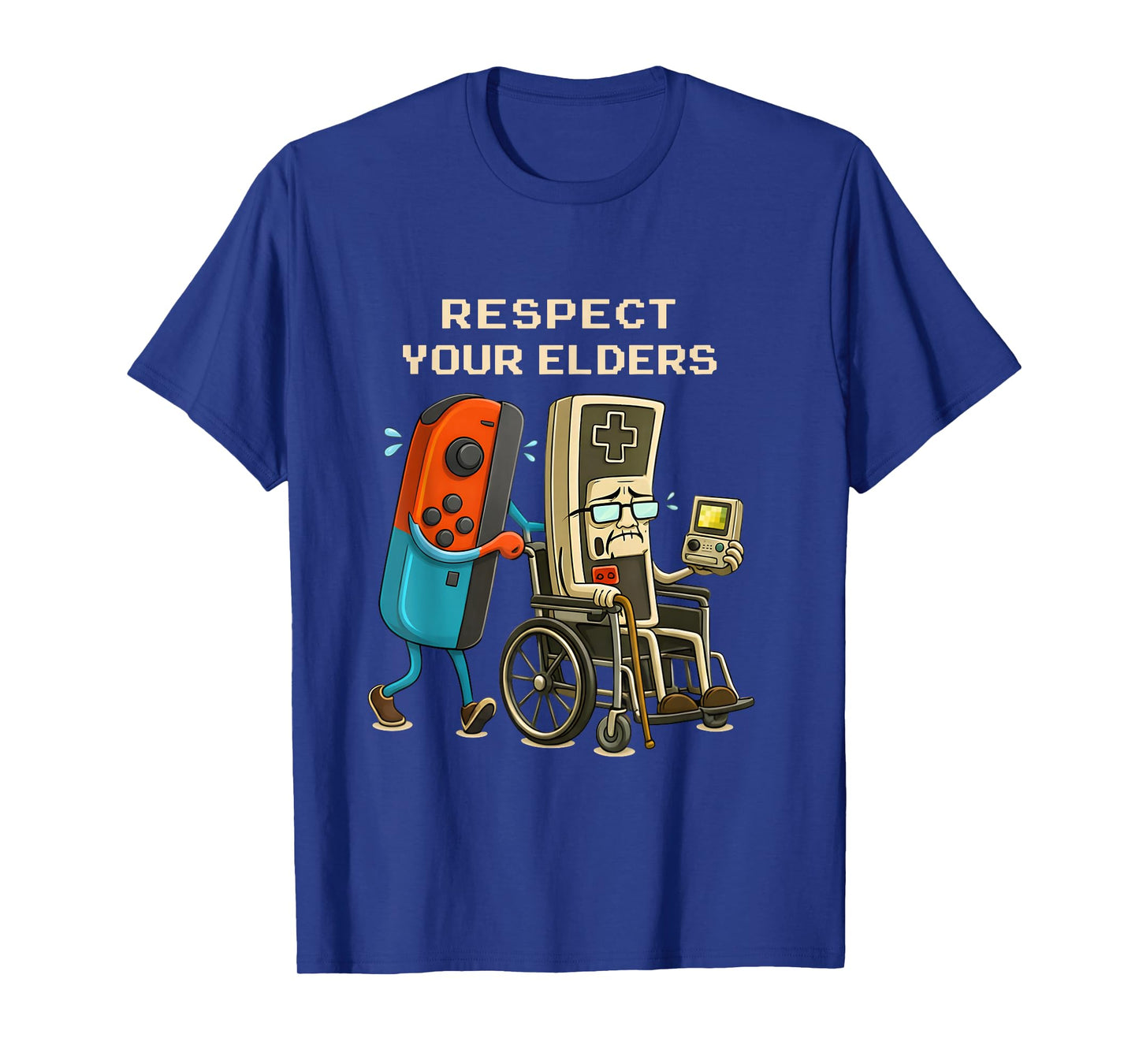Respect Your Elders Gaming Control Retro Funny Gamer T-Shirt