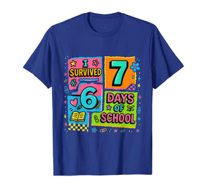 I Survived 67 Days of School Colorful Funny Meme Design T-Shirt
