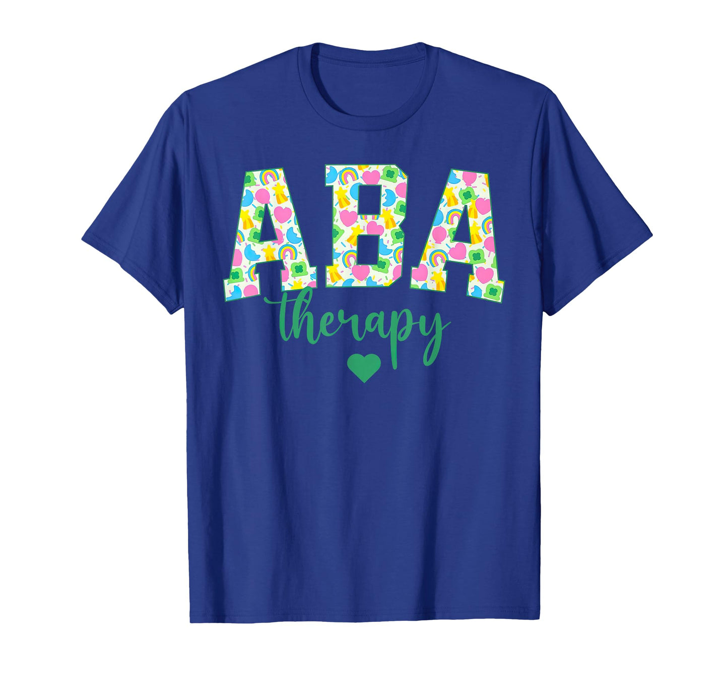 ABA Therapy Lucky Shamrock St Patrick RBT Behavior Therapist T-Shirt