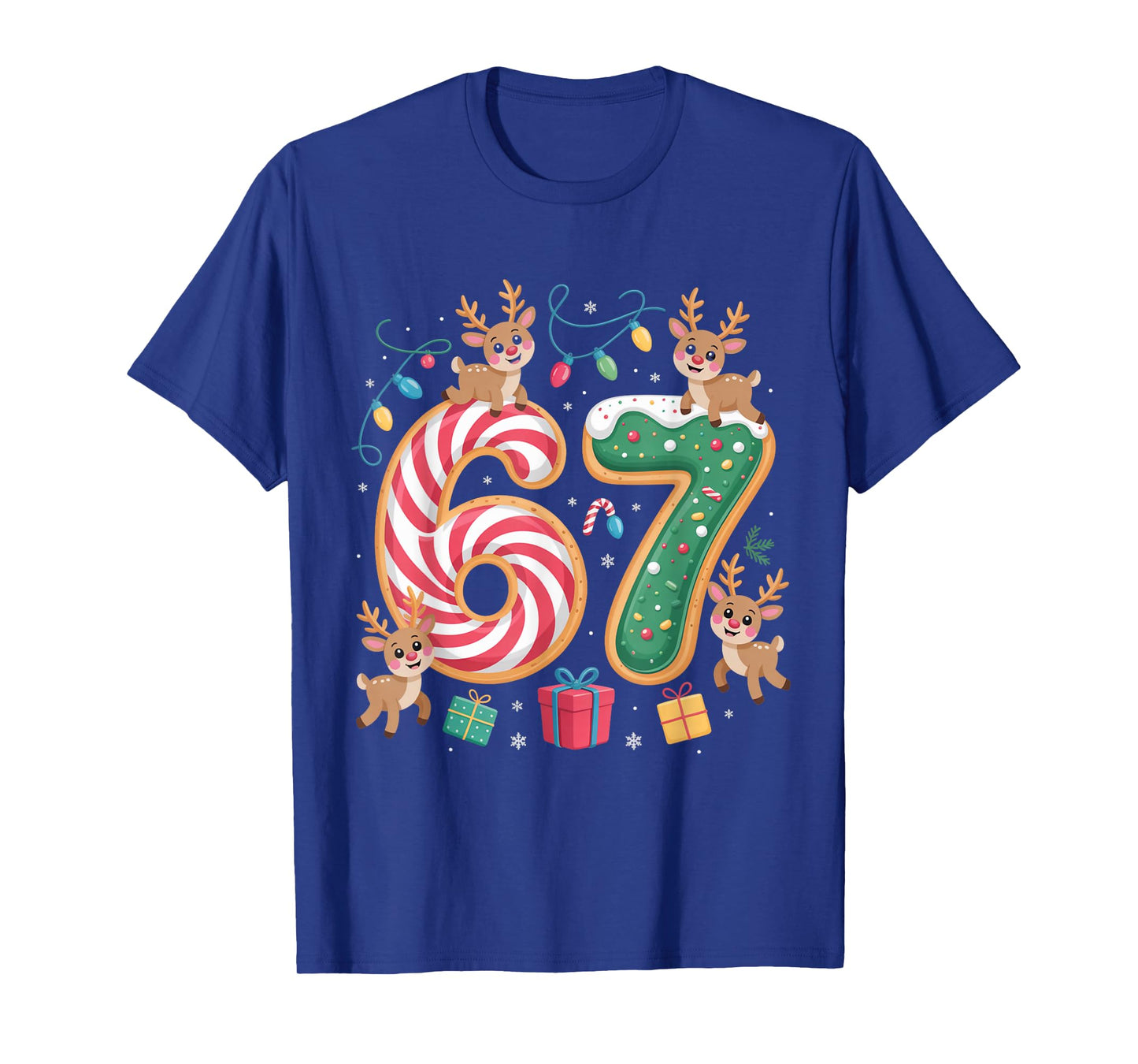 Christmas 67 Funny Xmas Six Seven Ugly Sweater 6-7 T-Shirt