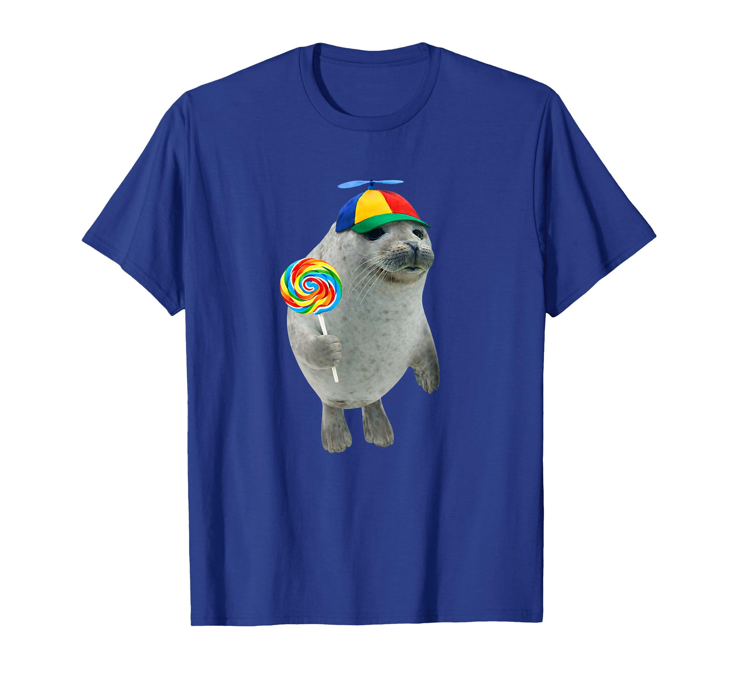 Silly Seal with Lollipop Meme T-Shirt