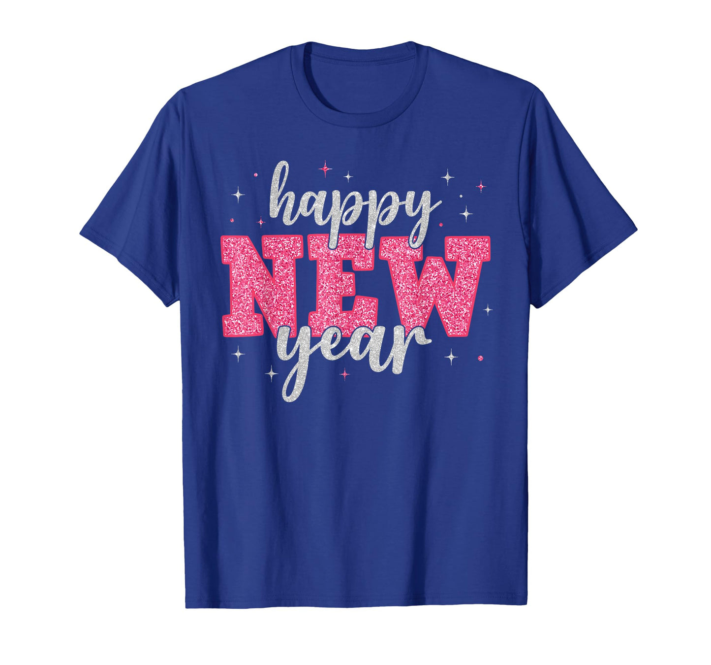 Retro Pink Happy New Year New Year's Eve 2026 Girl Women T-Shirt