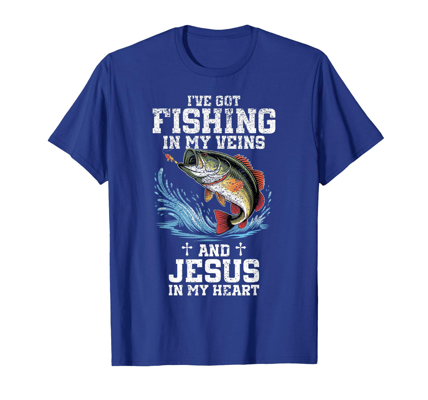 I've Got Fishing in My Veins and Jesus in My Heart Christ T-Shirt