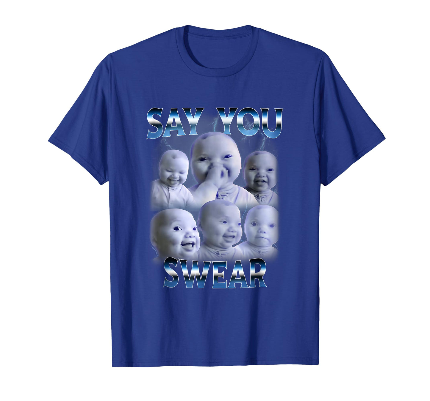 Say You Swear Ai Niche Baby Holding Back Laugh Genz T-Shirt