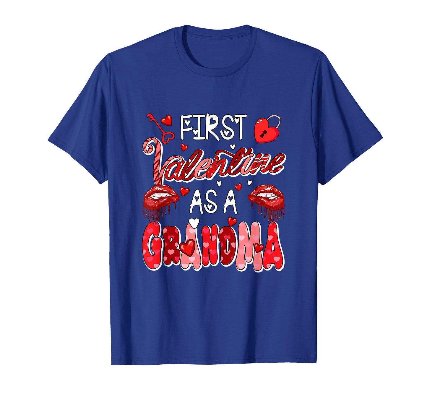 First Valentine As A Grandma Family Proud Expecting New Baby T-Shirt