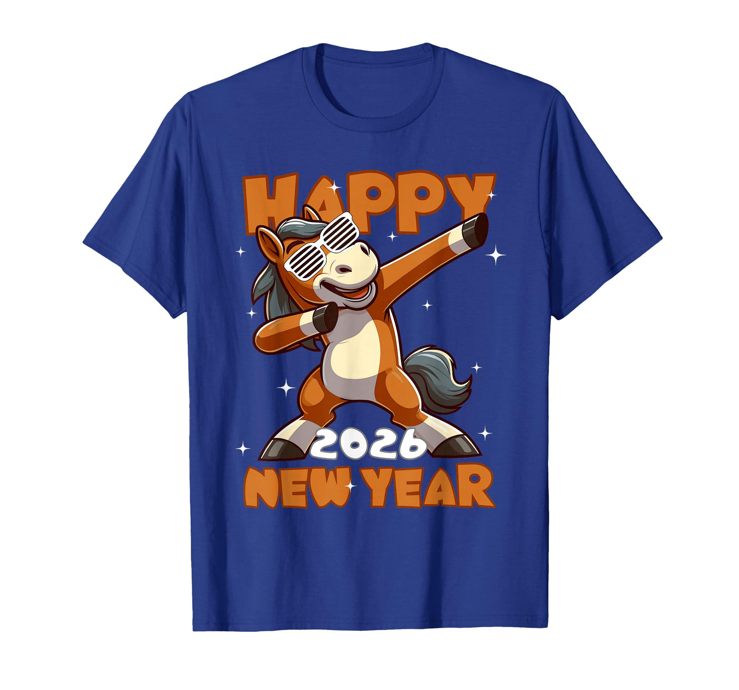 Funny Dabbing Horse Happy Lunar New Year 2026 Year of Horse T-Shirt