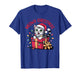 Meowy Christmas Funny Cat Tangled in Lights Xmas Family T-Shirt