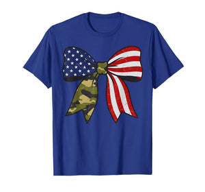 Camouflage Old Camo Bow Camo Coquette Bow Hunting Women T-Shirt