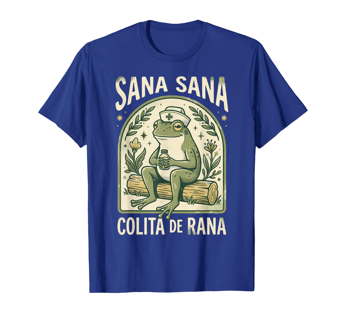 Latina Nurse Frog Vintage Art T-Shirt