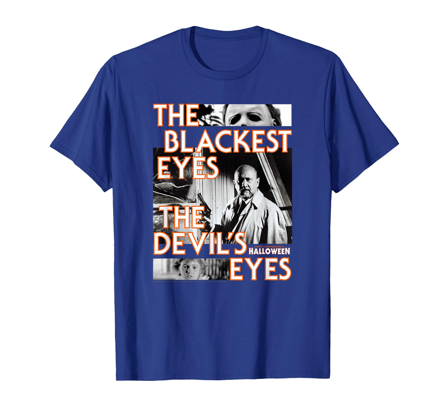 Halloween Dr. Loomis The Devil's Eyes Collage Horror Movie T-Shirt