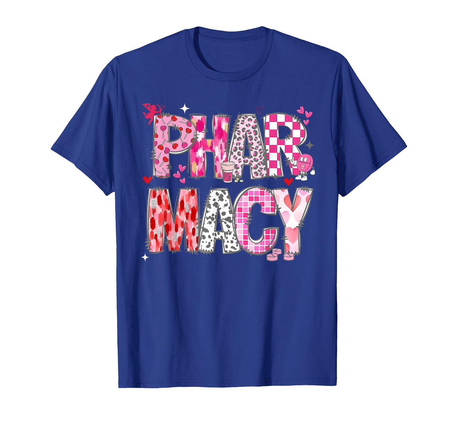 Pharmacy Valentines Day Pharmacist Tech PharmD Nurse Doctor T-Shirt