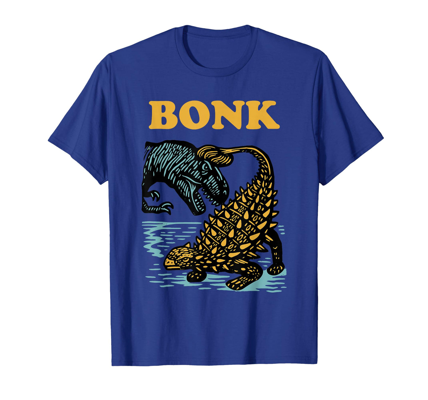 Bonk Dinosaur Funny Prehistoric Humor Design T-Shirt
