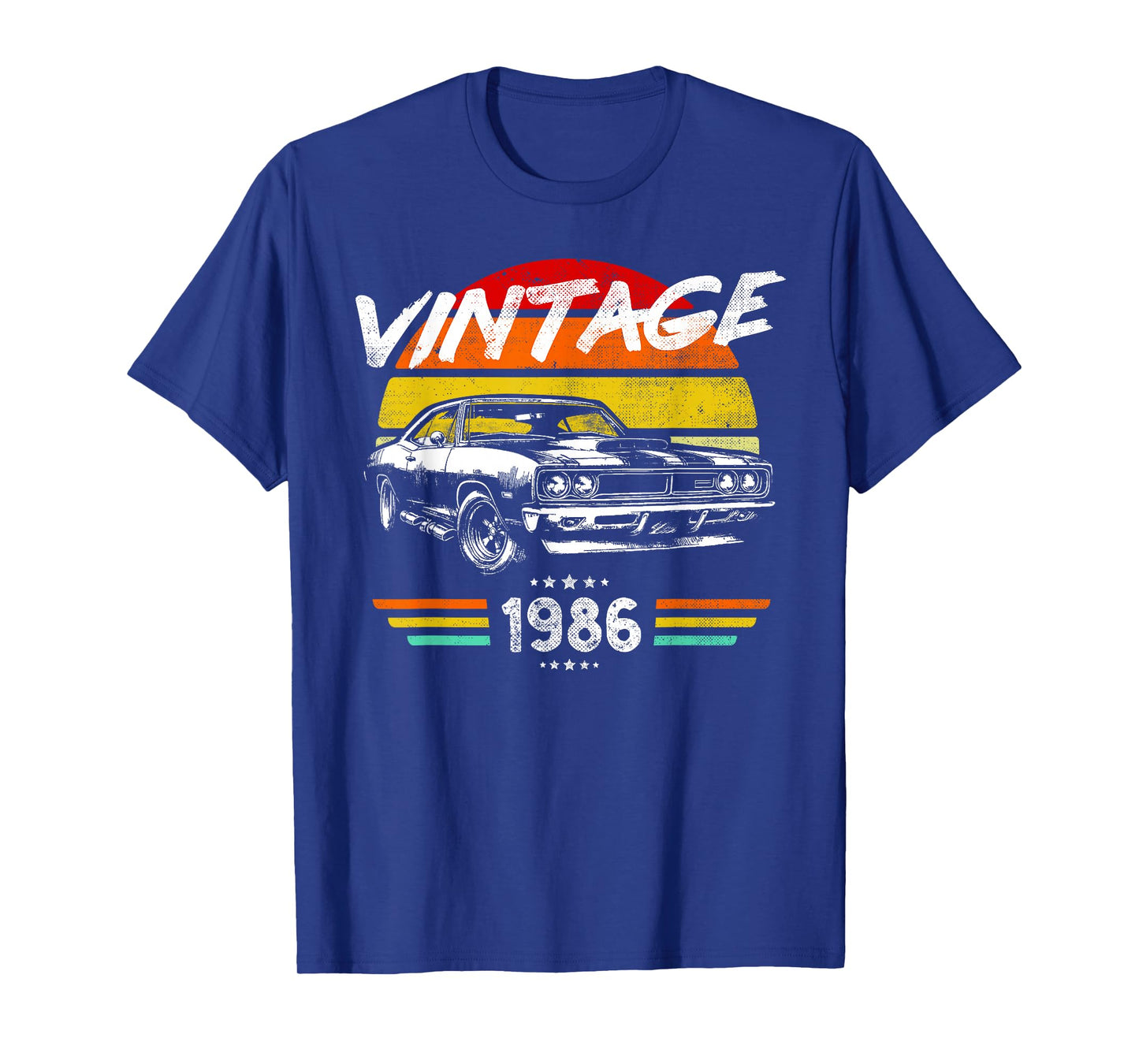Born 1986 40th Birthday Vintage Muscle Car Fathers Day T-Shirt