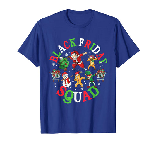 Christmas Black Shopping Funny Dabbing Squad Friday Shopping T-Shirt
