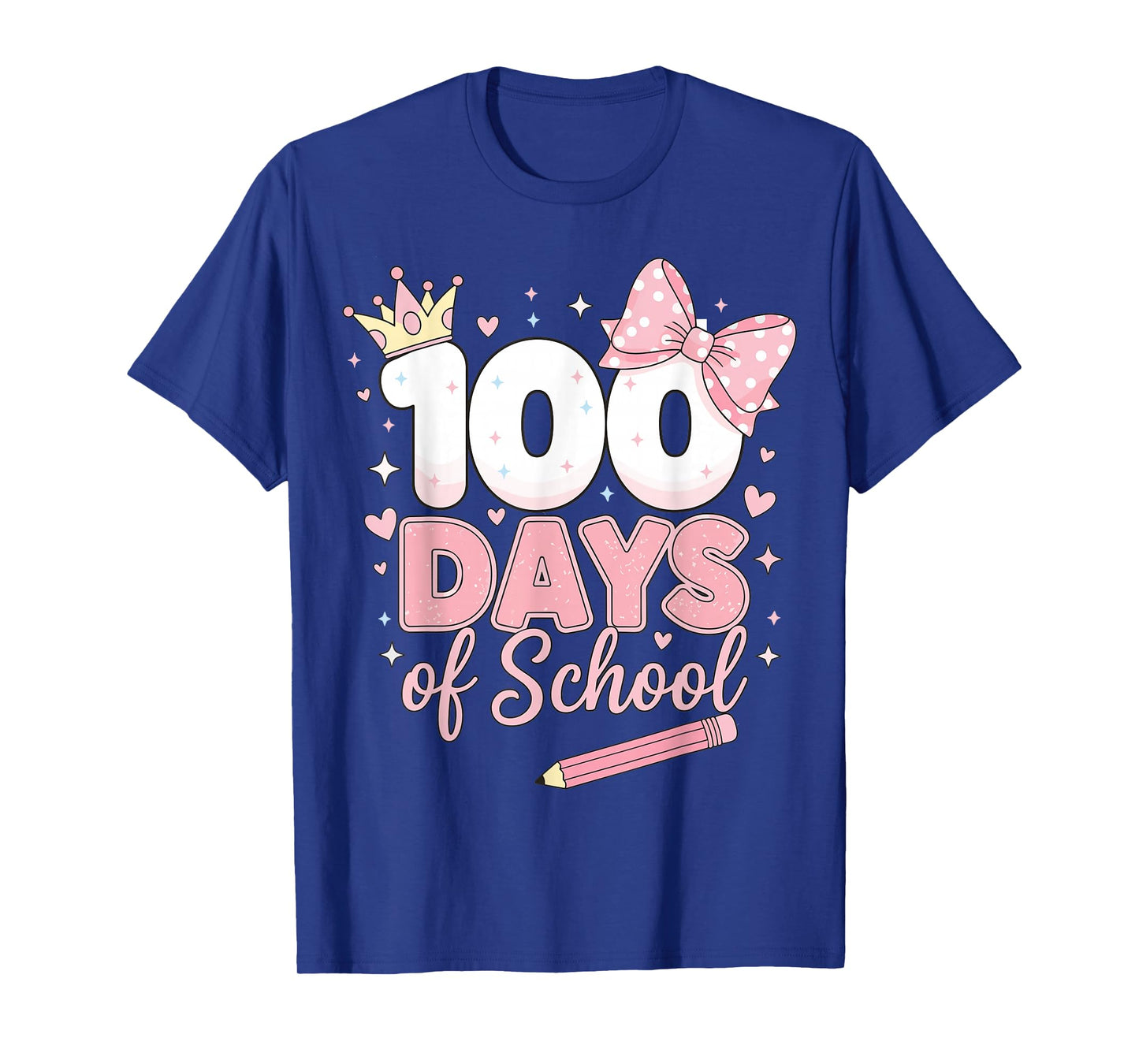 Preppy 100th Day of School 100 Days of School Girl Kids T-Shirt