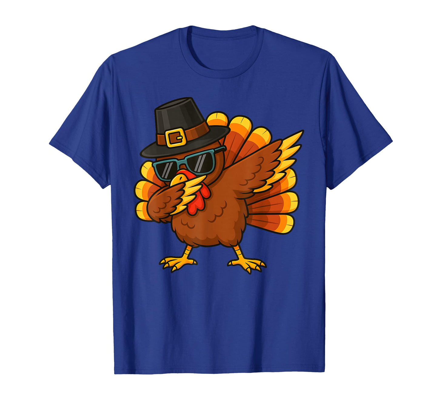 Thanksgiving Day Pilgrim Funny Dab Dabbing Turkey Boys Men T-Shirt