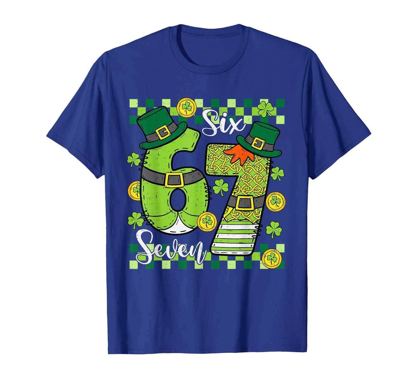 Six Seven 6 7 St Patricks Day Girls Boys Kids Saint Patricks T-Shirt
