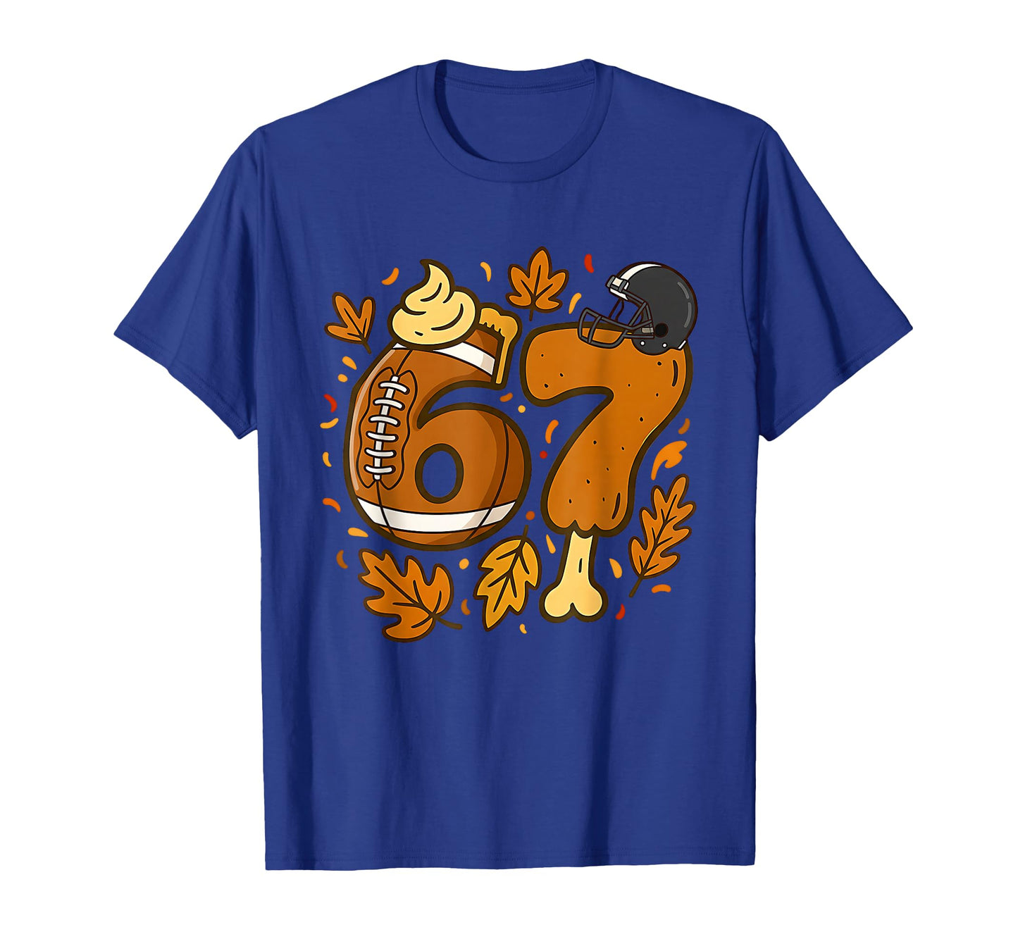 67 Thanksgiving Meme Funny Six Seven Gen Alpha Slang Turkey T-Shirt