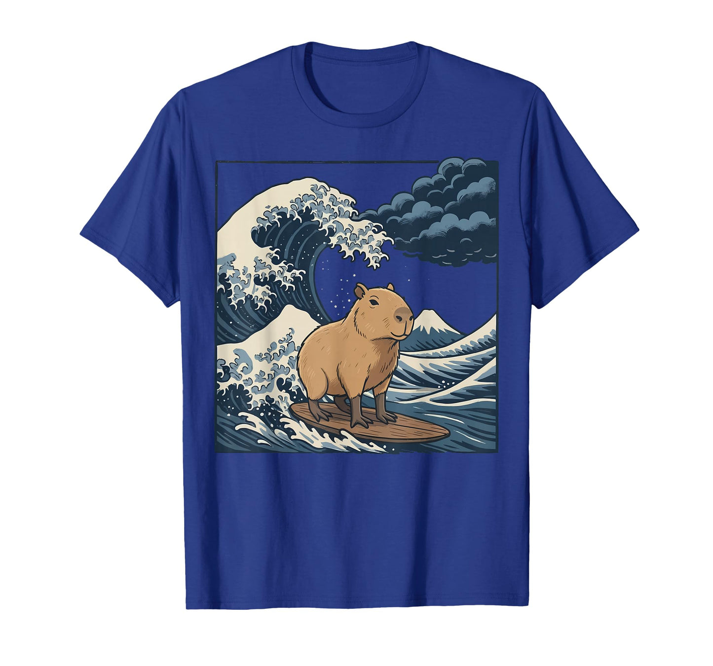Capybara Surfing Japanese T-Shirt