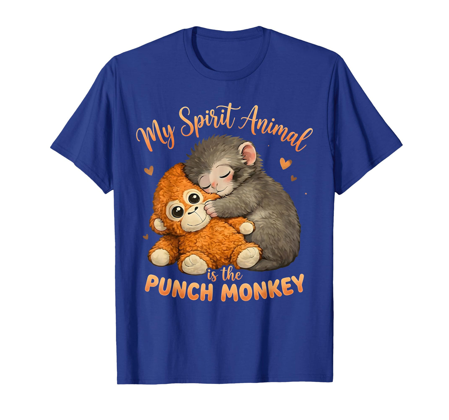 My Spirit Animal is The Punch Monkey Plush Hugging Cute T-Shirt