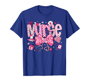 Nurse Valentine's Day Heart Stethoscope ER ICU NICU RN Nurse T-Shirt