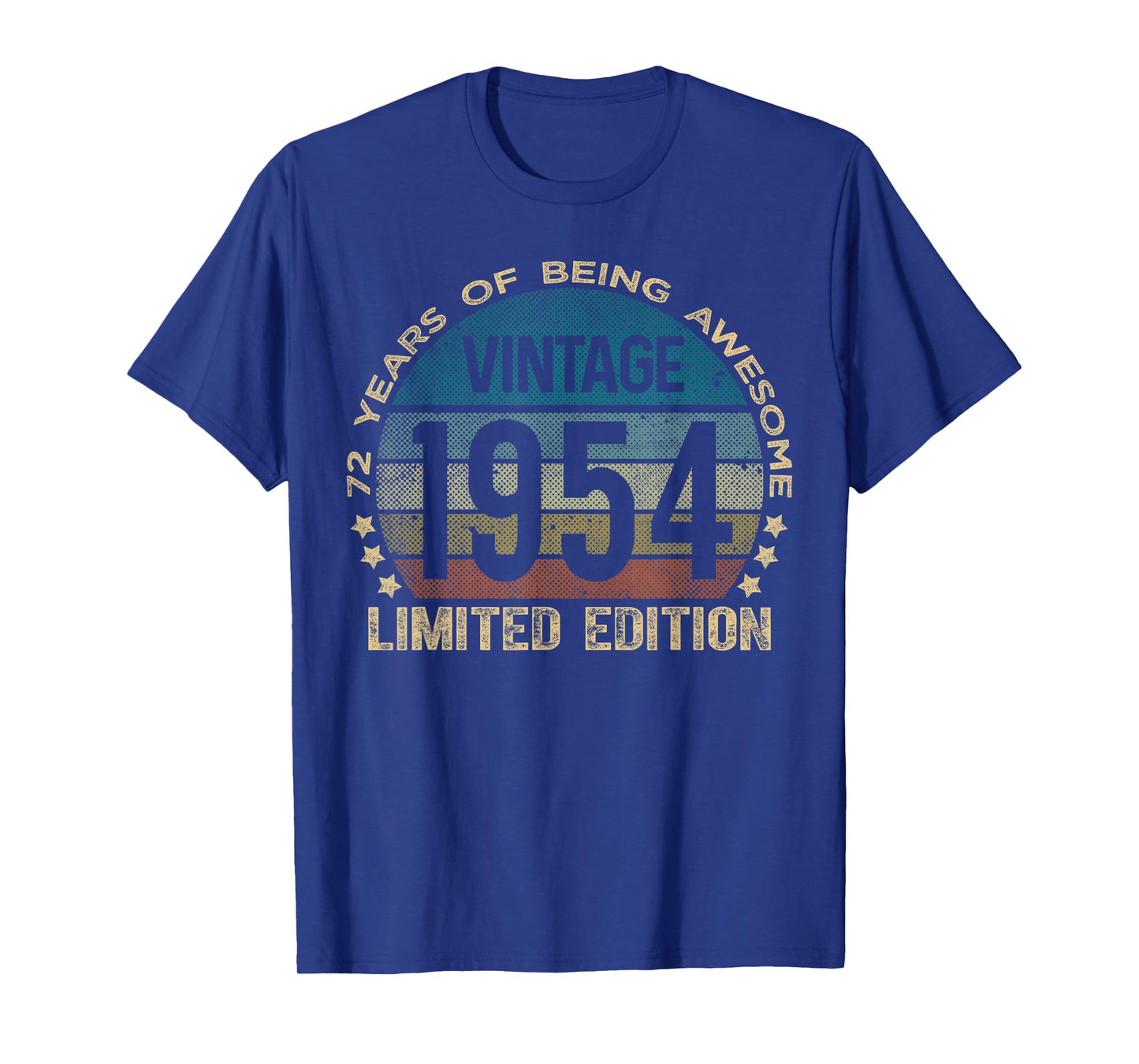 72 Year Old Gifts Vintage 1954 Limited Edition 72nd Birthday T-Shirt