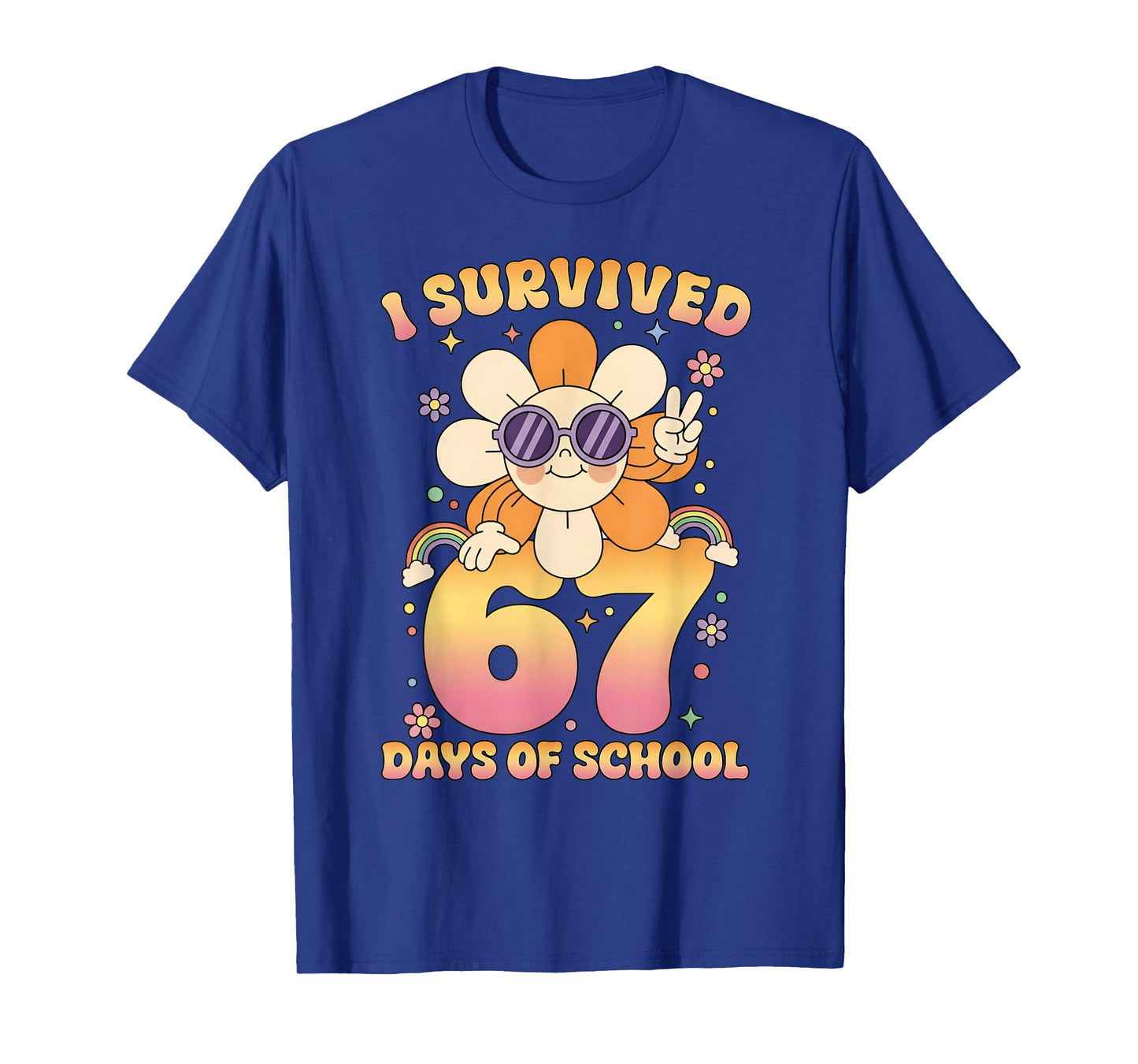 I Survived 67 Days of School Funny Meme Teacher Student T-Shirt