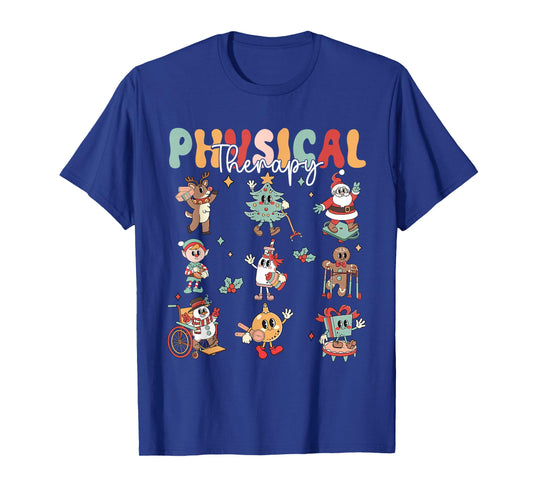 Gingerbread Physical Therapy Pt Physical Therapist Christmas T-Shirt