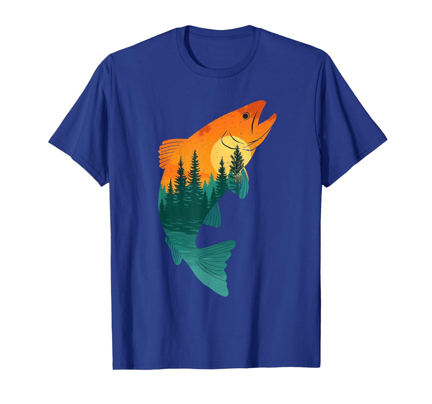 Trout Fly Fishing Outdoor Forest Nature Wildlife Fisherman T-Shirt