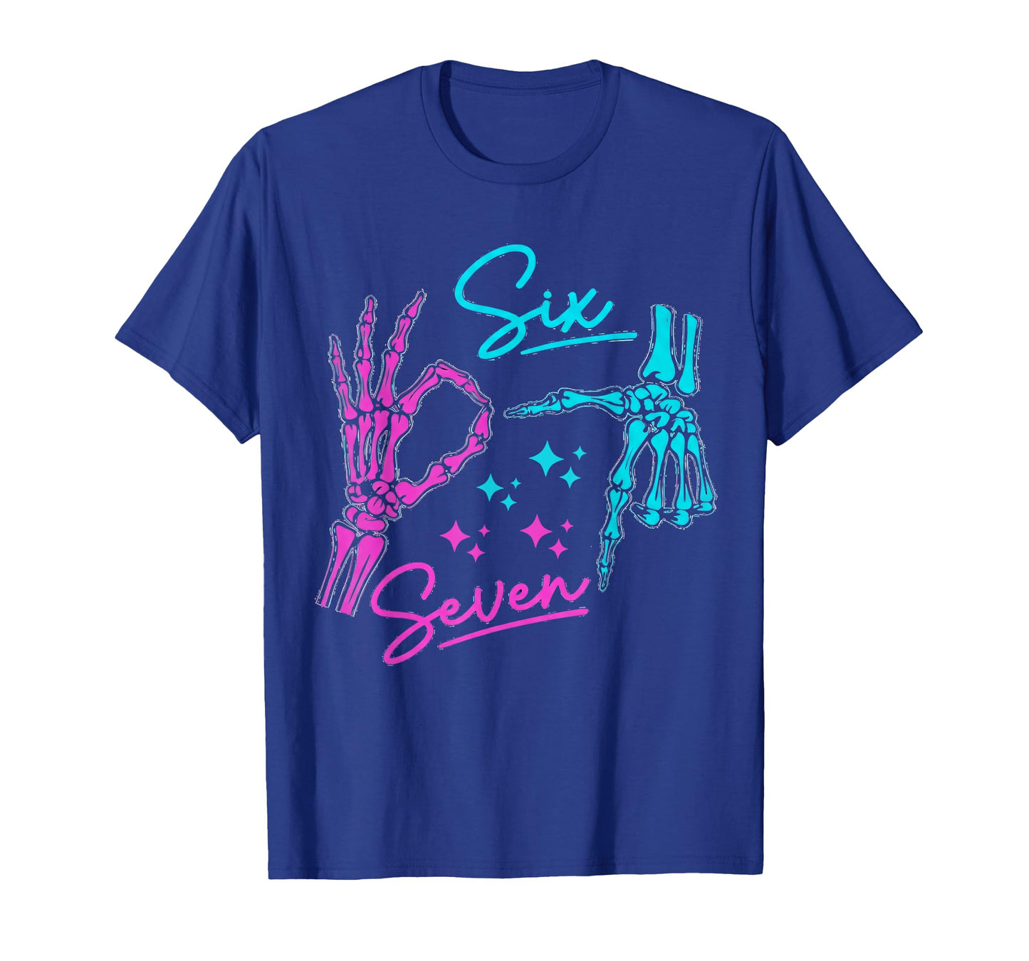 Funny Six Seven Number Gen Alpha Slang 6 7 Trending Meme T-Shirt