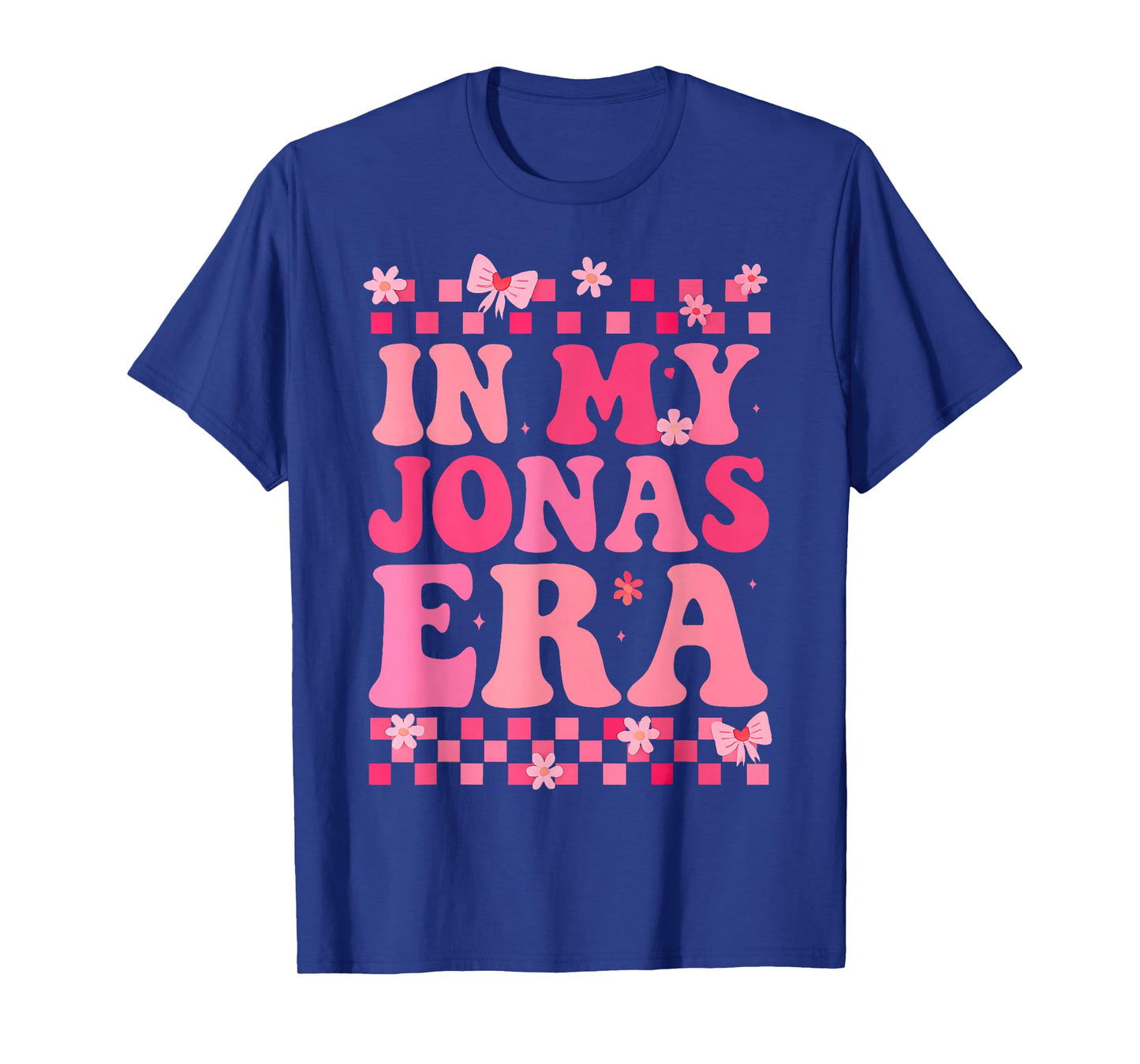Groovy in My Jonas Era Funny Jonas Heart for Men Women Kids T-Shirt
