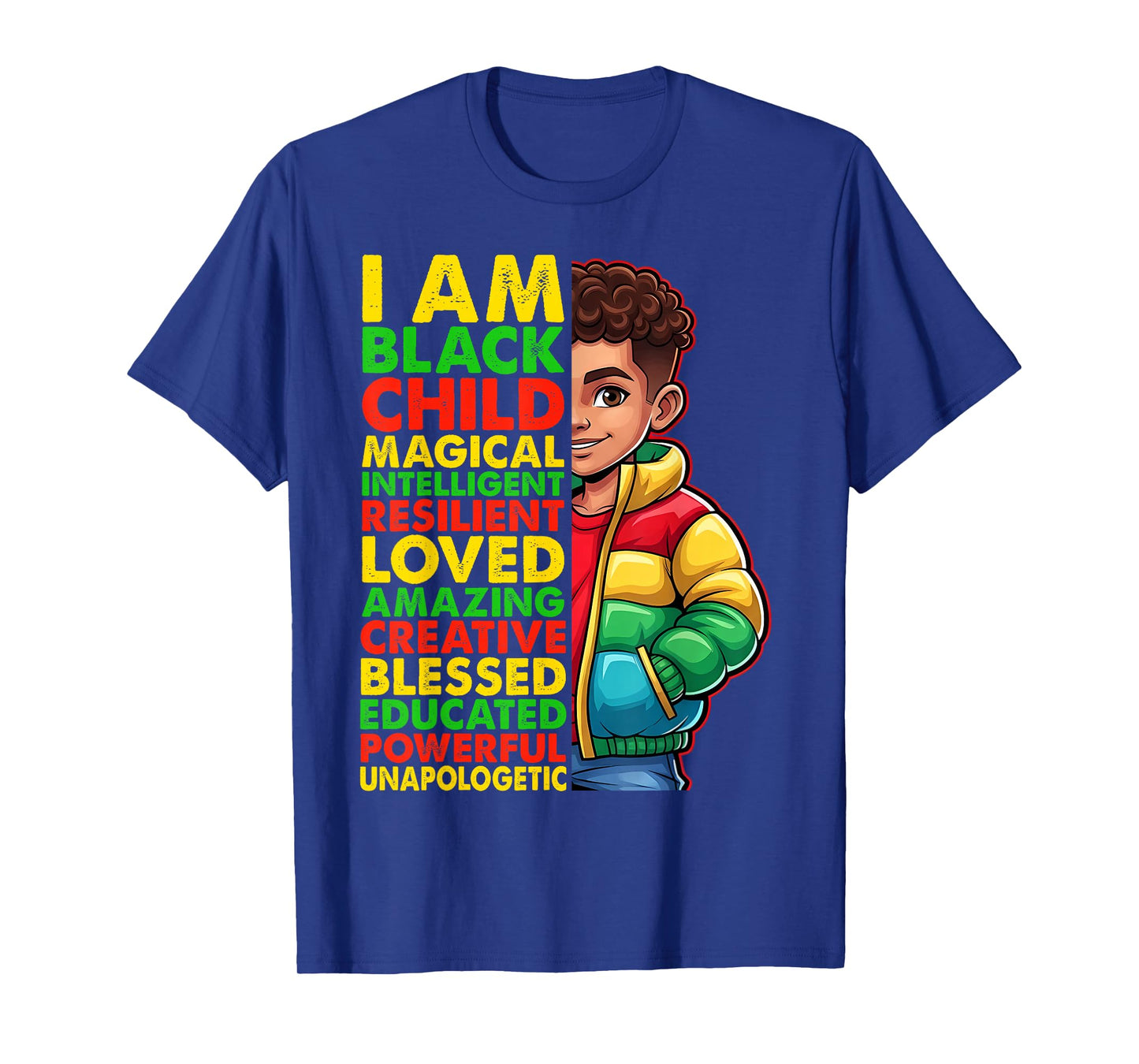 I am Black History Month Shirt Kids Boys African American T-Shirt