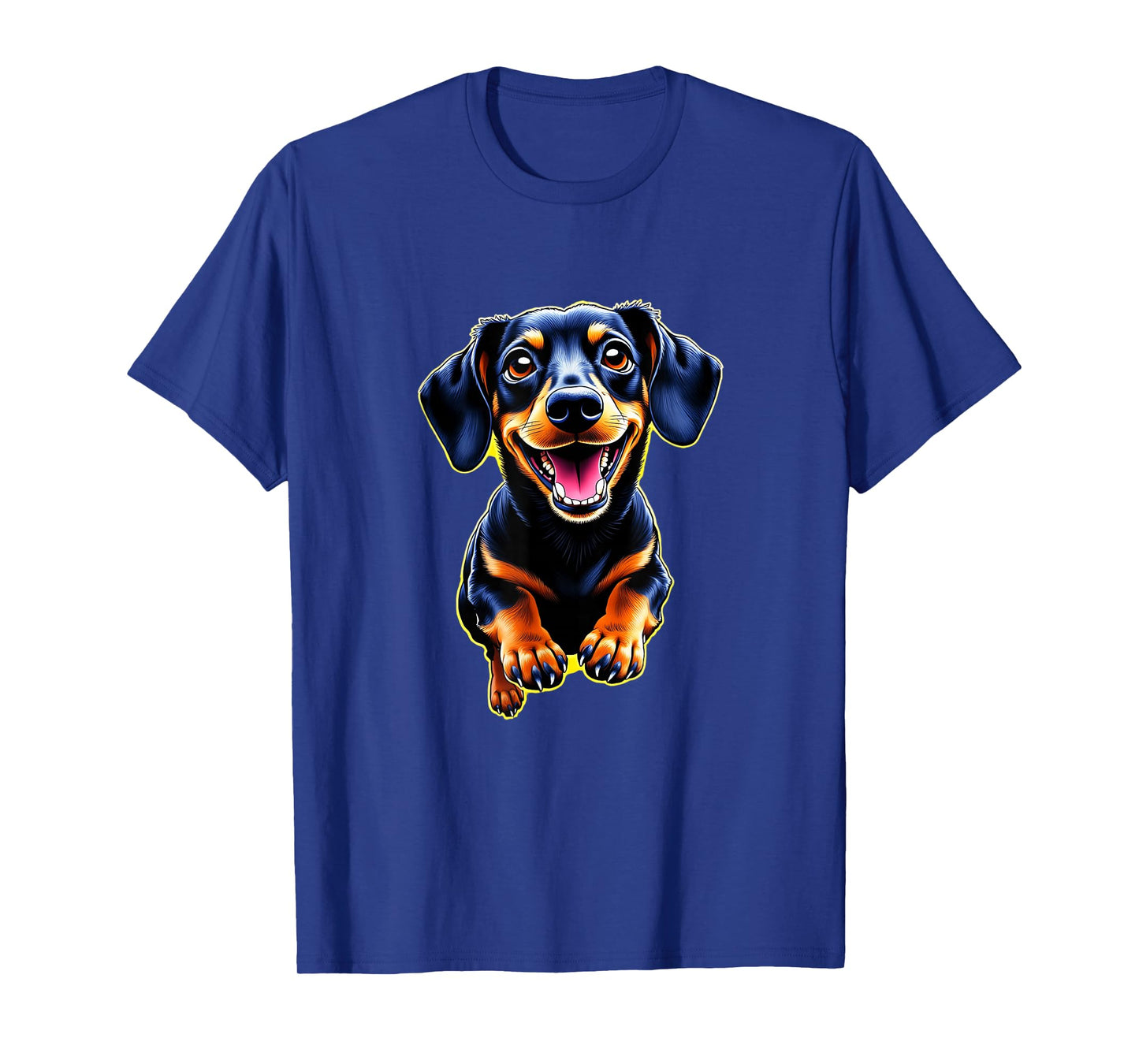 Dachshund Dog Lovers Playing Design Cute Funny Dachshund T-Shirt