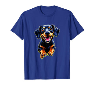 Dachshund Dog Lovers Playing Design Cute Funny Dachshund T-Shirt