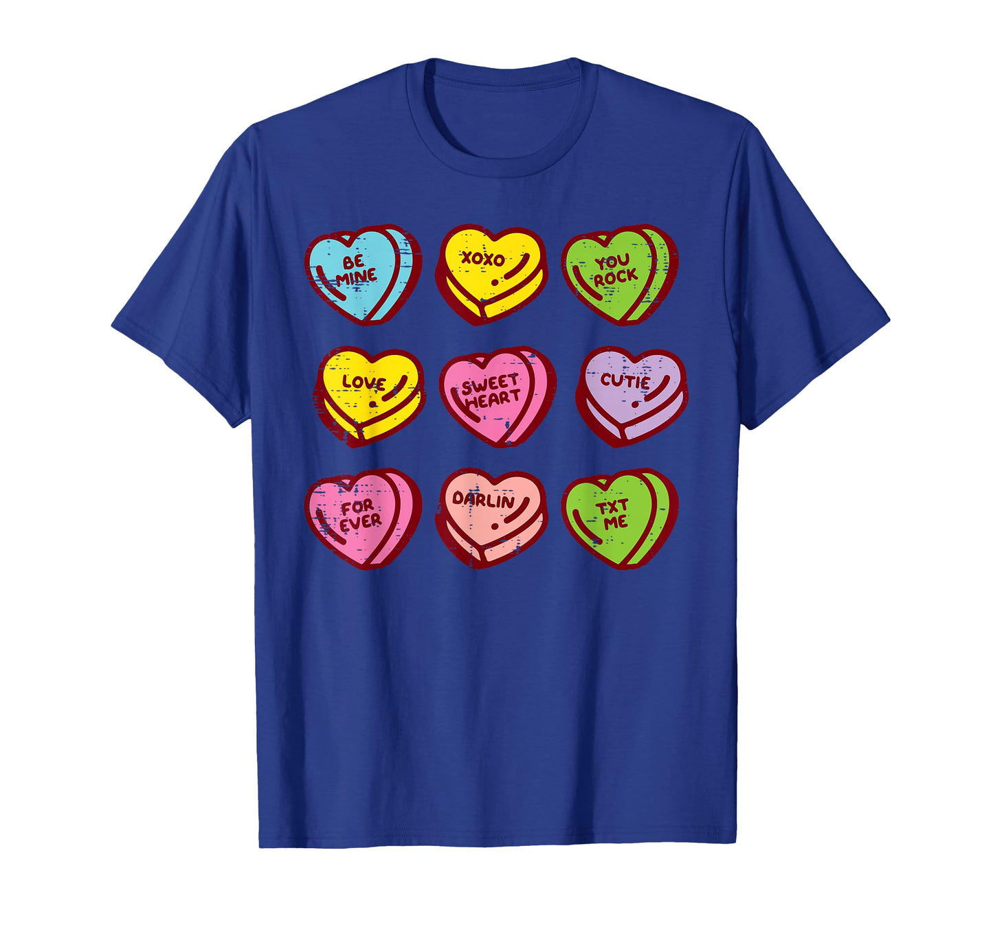 Valentines Day Hearts Candy Be Mine Valentine Women Men Kids T-Shirt
